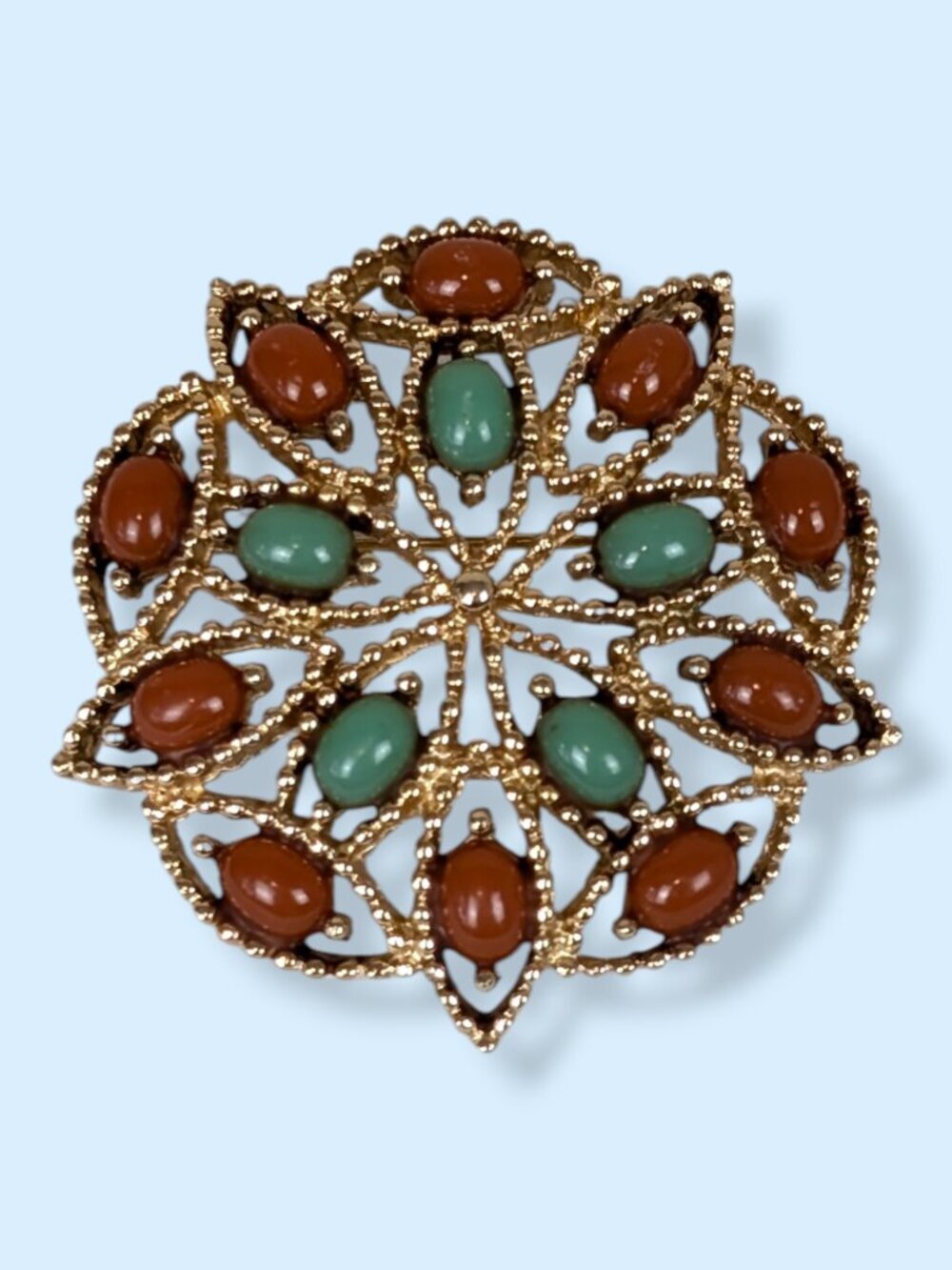 πVintage Sarah Cov Beaded Brooch